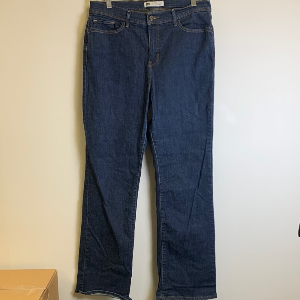 Levi's Dark Blue Straight Leg Jeans